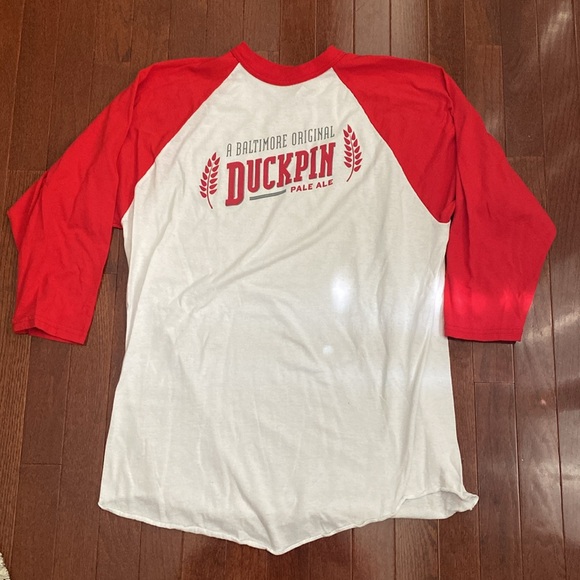 Union Craft Brewing 🎳Duckpin Pale Ale🎳3/4 Sleeve Baseball T-Shirt - Picture 10 of 11
